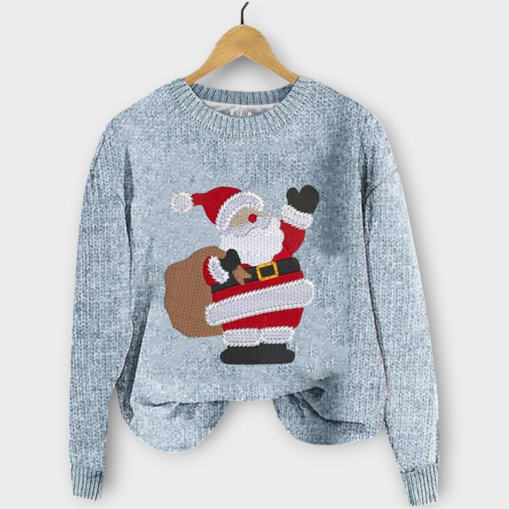 Christmas Sweater with Santa Design – Winter Knit