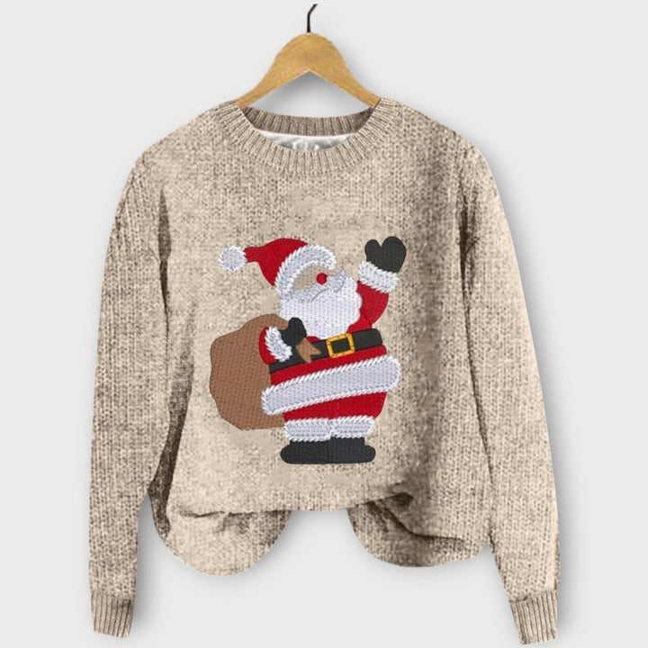 Christmas Sweater with Santa Design – Winter Knit