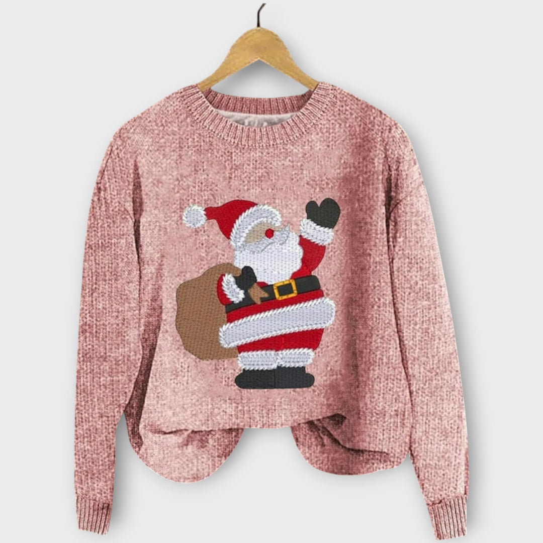 Christmas Sweater with Santa Design – Winter Knit
