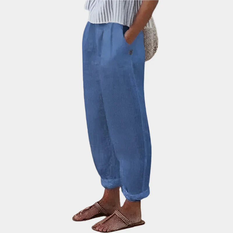 Comfortable Linen Trousers with Pockets