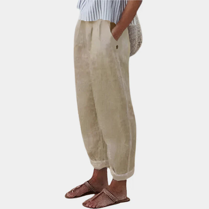 Comfortable Linen Trousers with Pockets