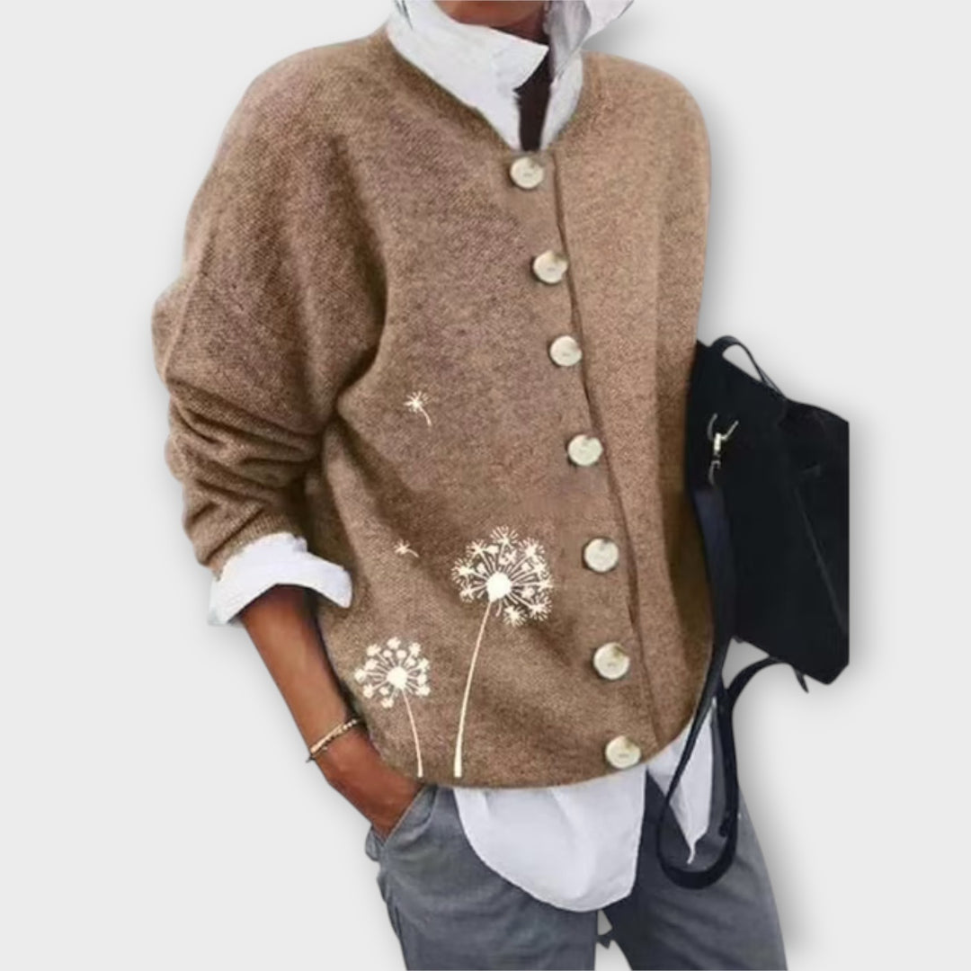 Cozy Dandelion Button Cardigan