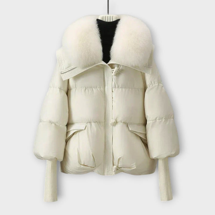 Plush-Collar Puffer Jacket