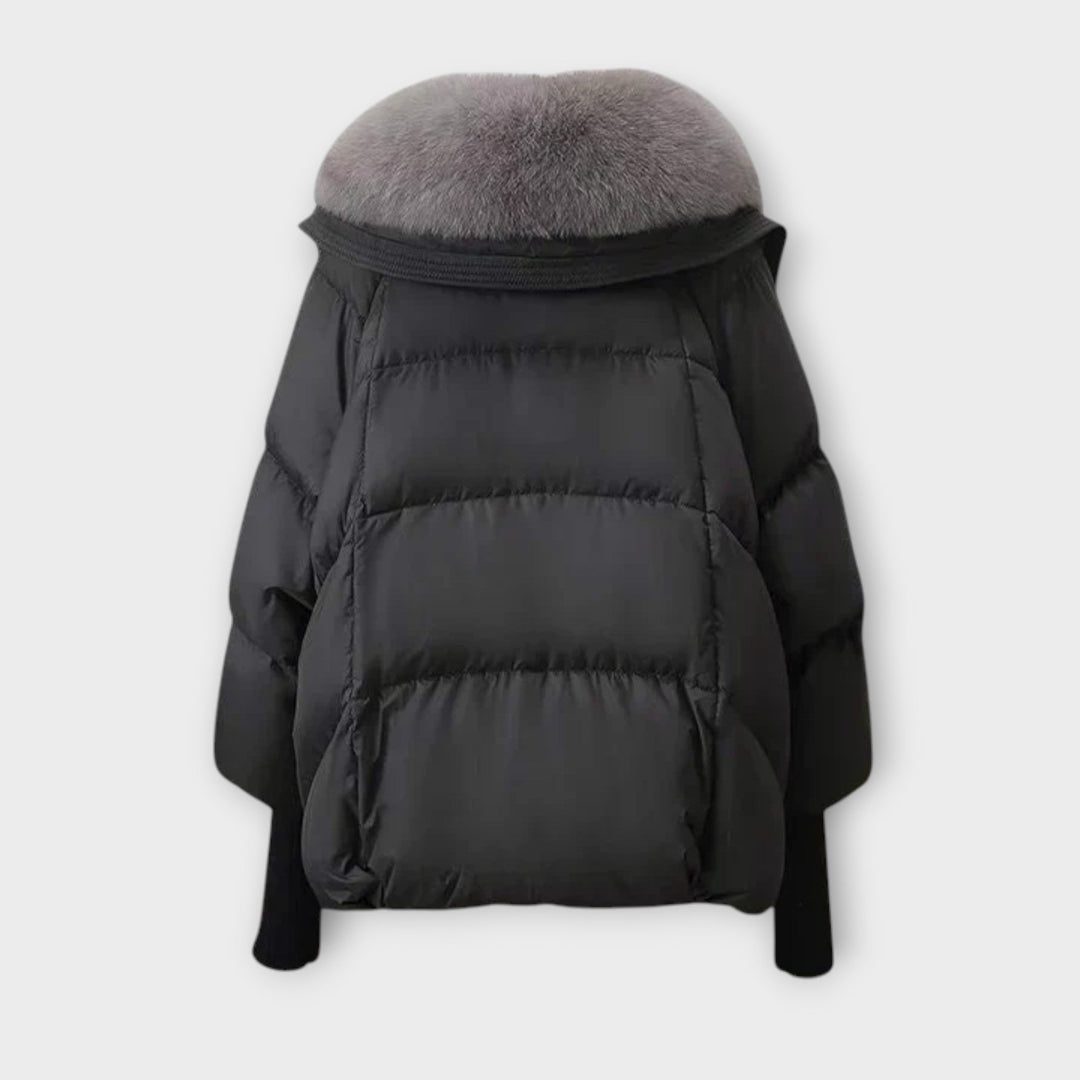 Plush-Collar Puffer Jacket