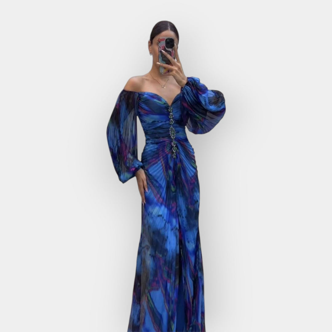 Airy Dress with Opening