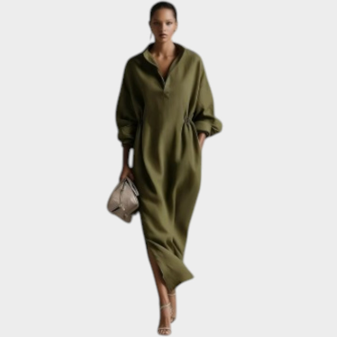 Relaxed Midi Shirt Dress