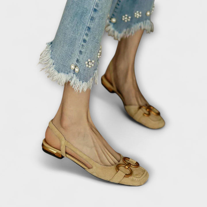 Sandal with Buckle Fastening