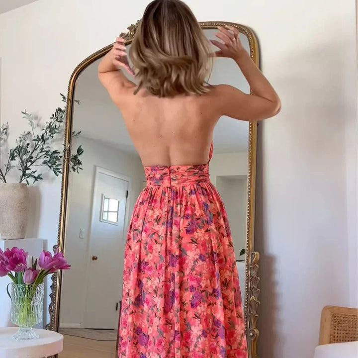 Maxi Dress with Open Back and Style