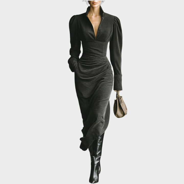 Sculpting Plunge Maxi Dress