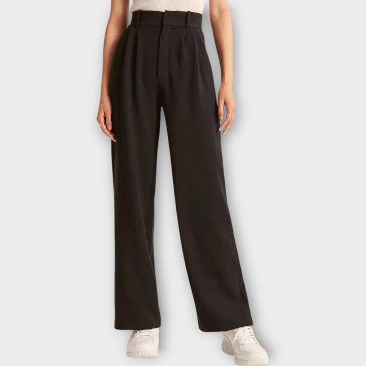Wide-Leg Tailored Trousers