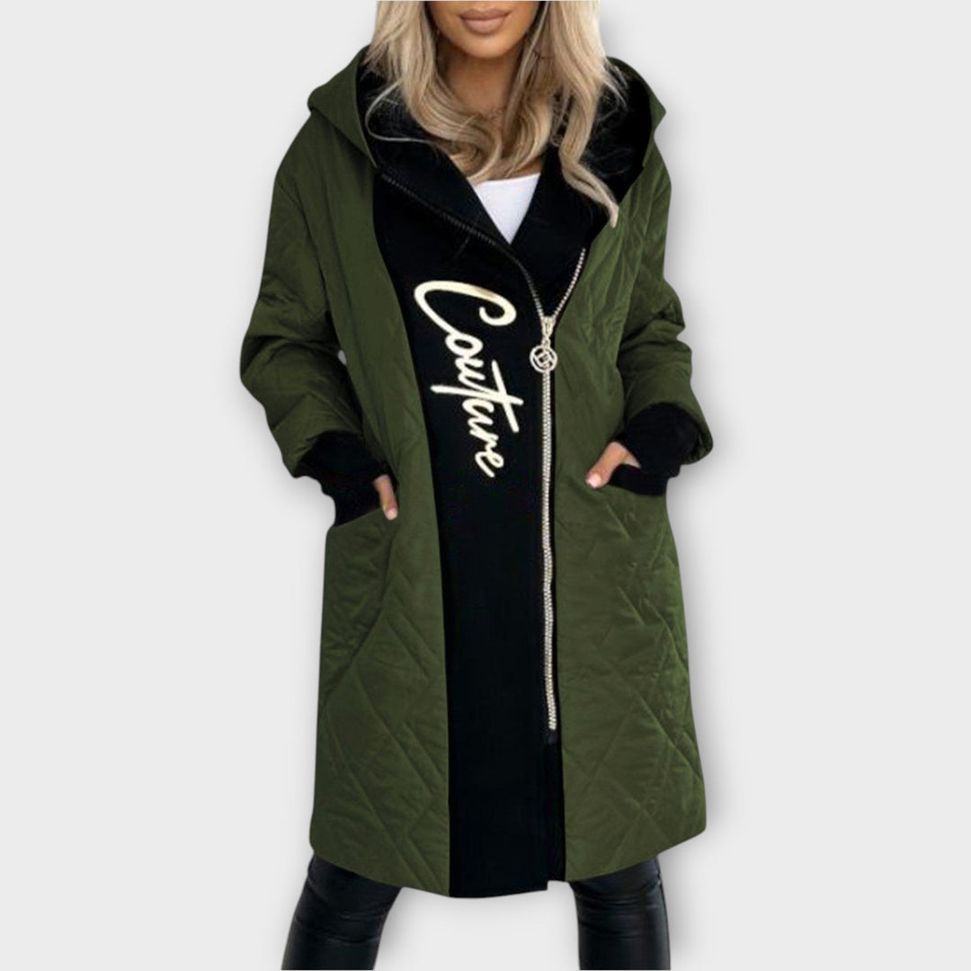 Reversible Quilted Hooded Coat