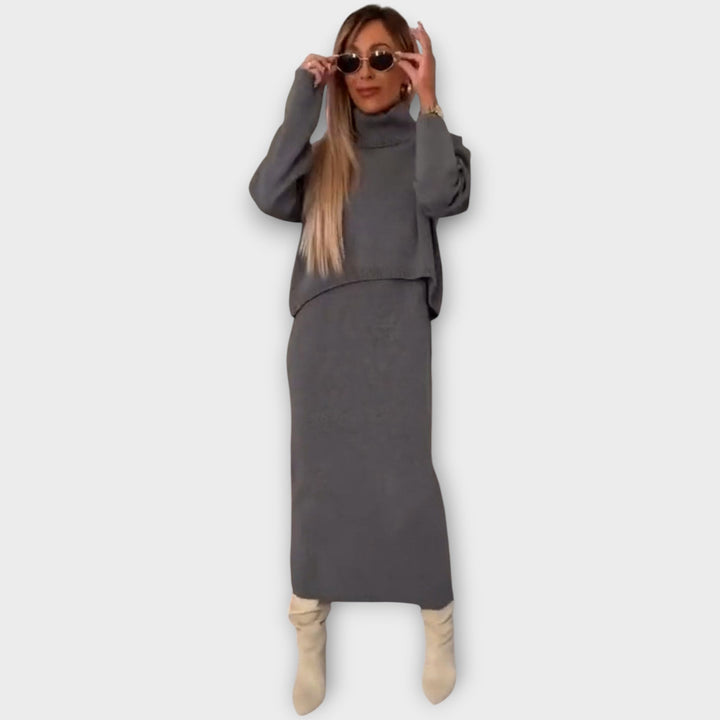 The Luxe Knit Sweater & Skirt Set