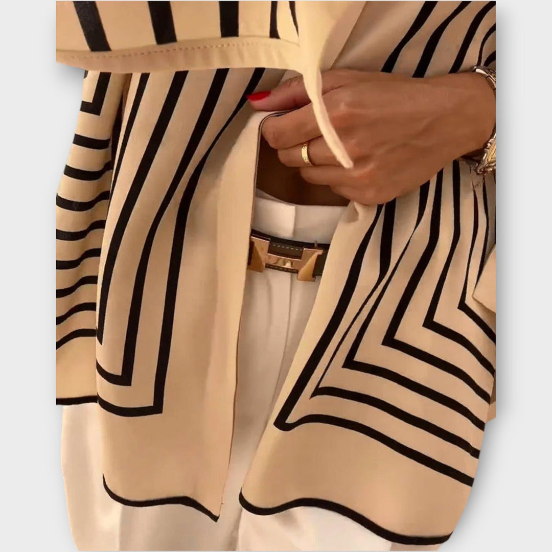 Striped Shirt of Refined Style