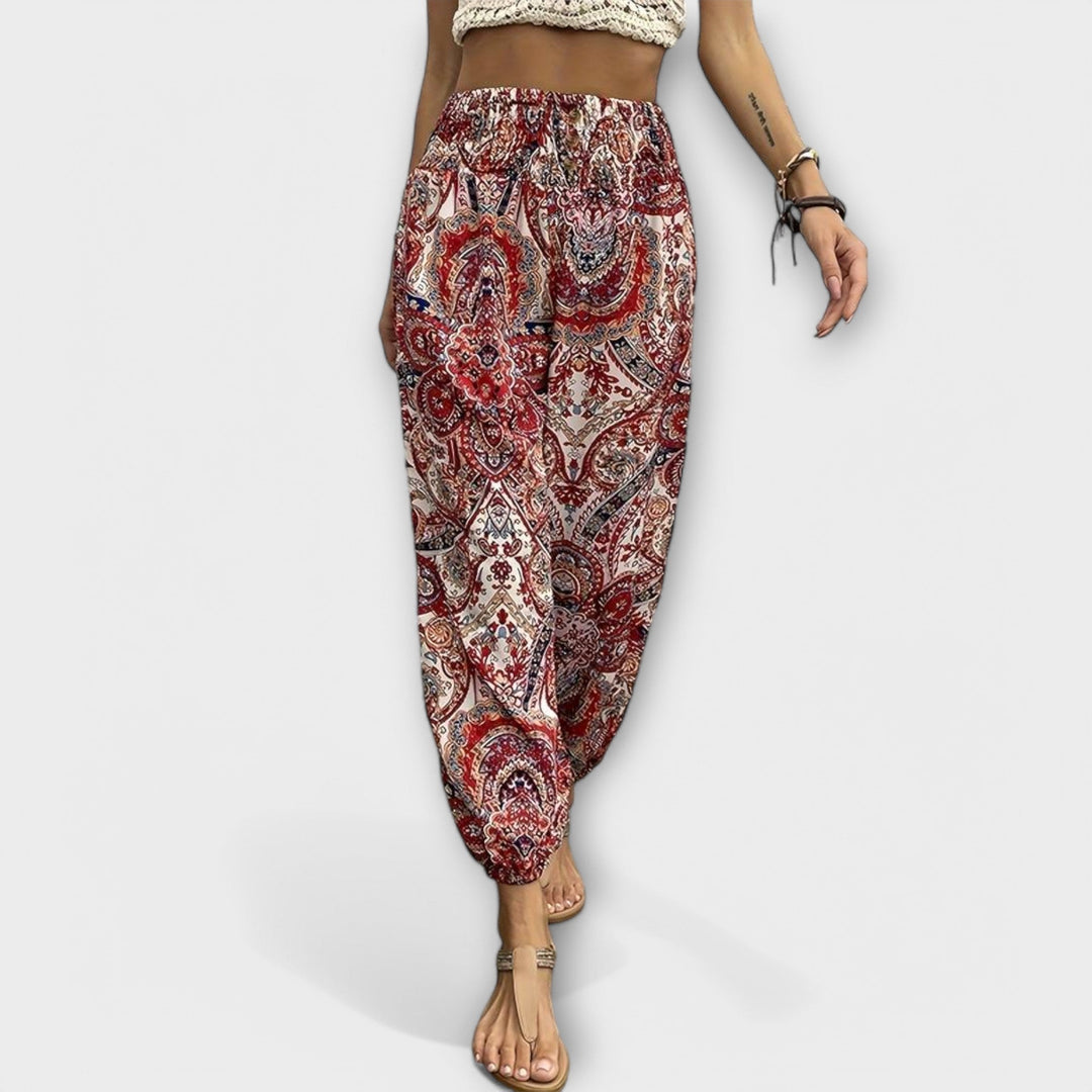 Trousers with Folkloric Design