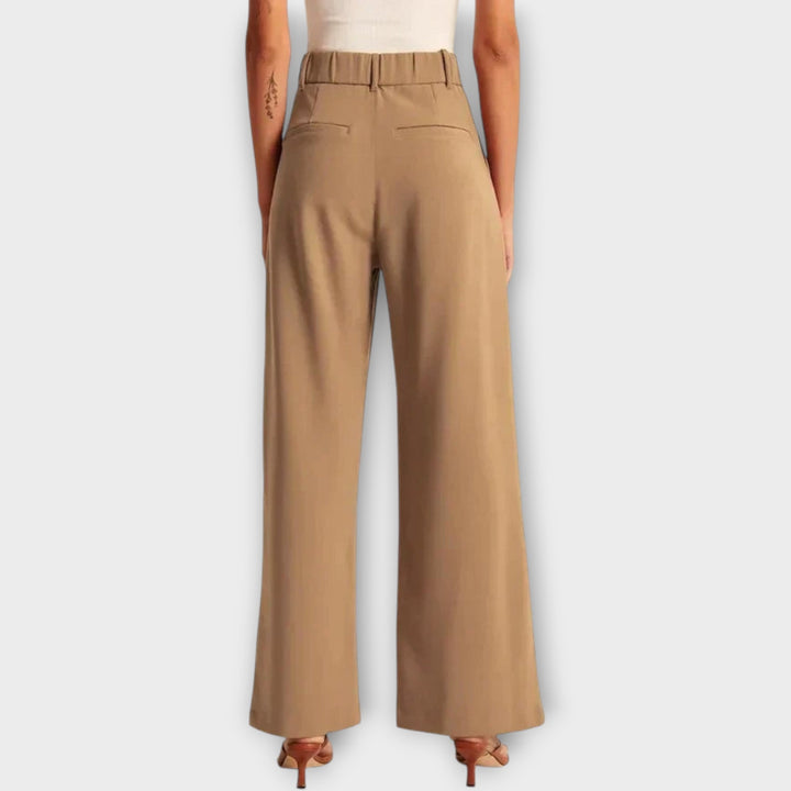 Wide-Leg Tailored Trousers