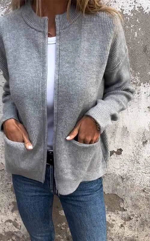 Cammy | Zip-Up Cardigan