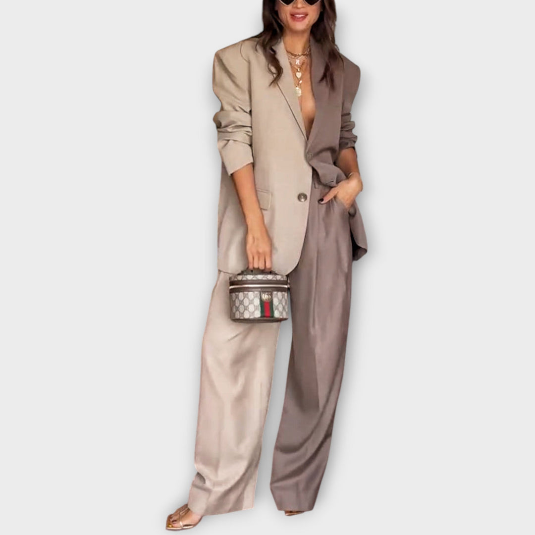 Refined Two-Piece Suit Set