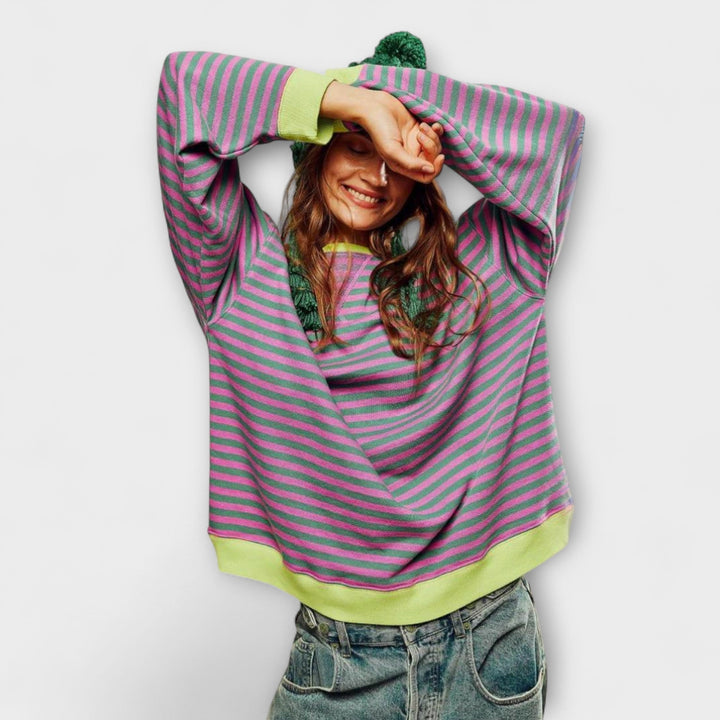 Mary - Striped Oversized Sweater
