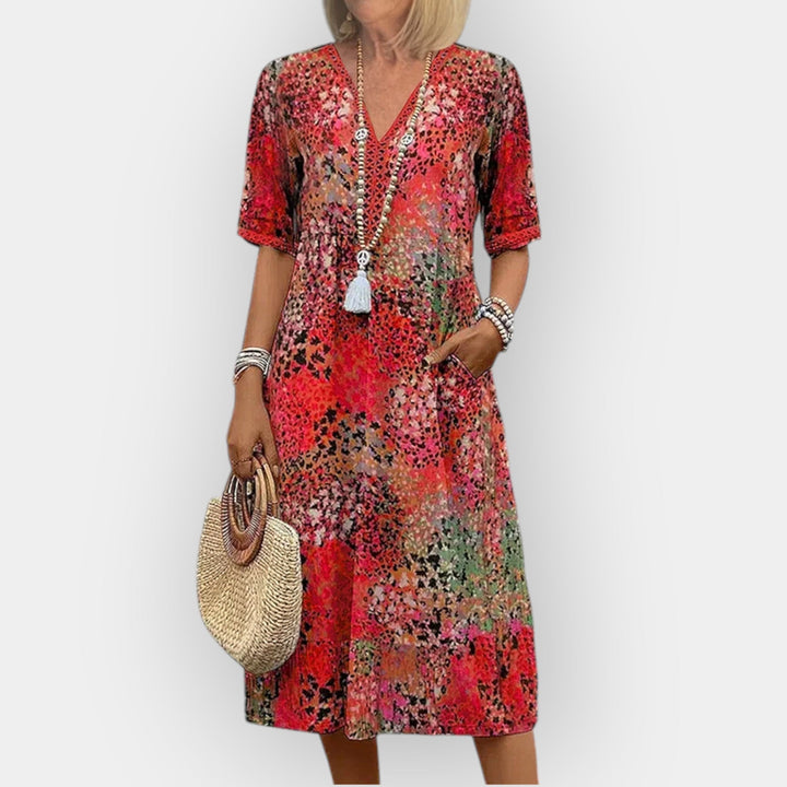 Floral Midi Dress with Style