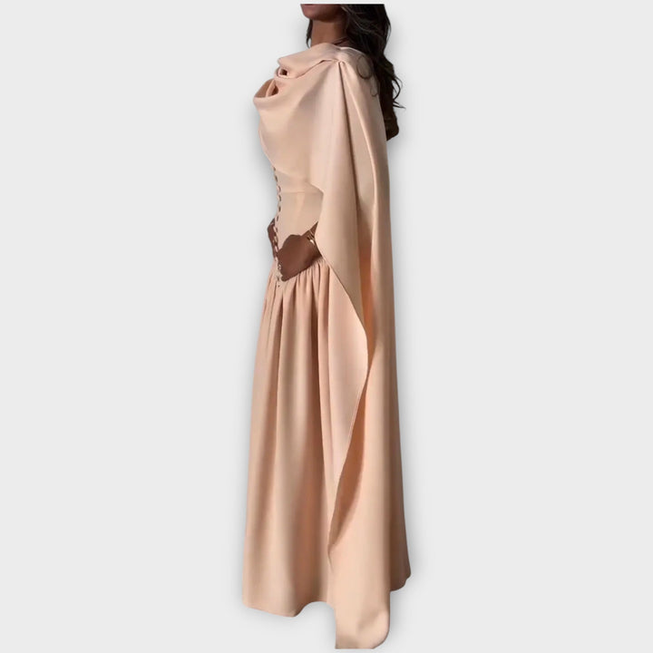 Draped Goddess Maxi Dress
