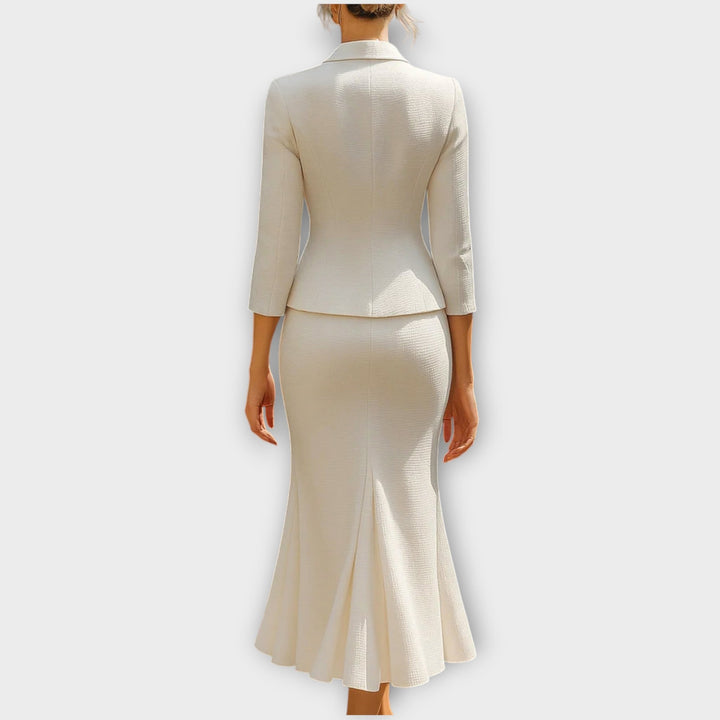 Elegant Tailored Skirt Suit