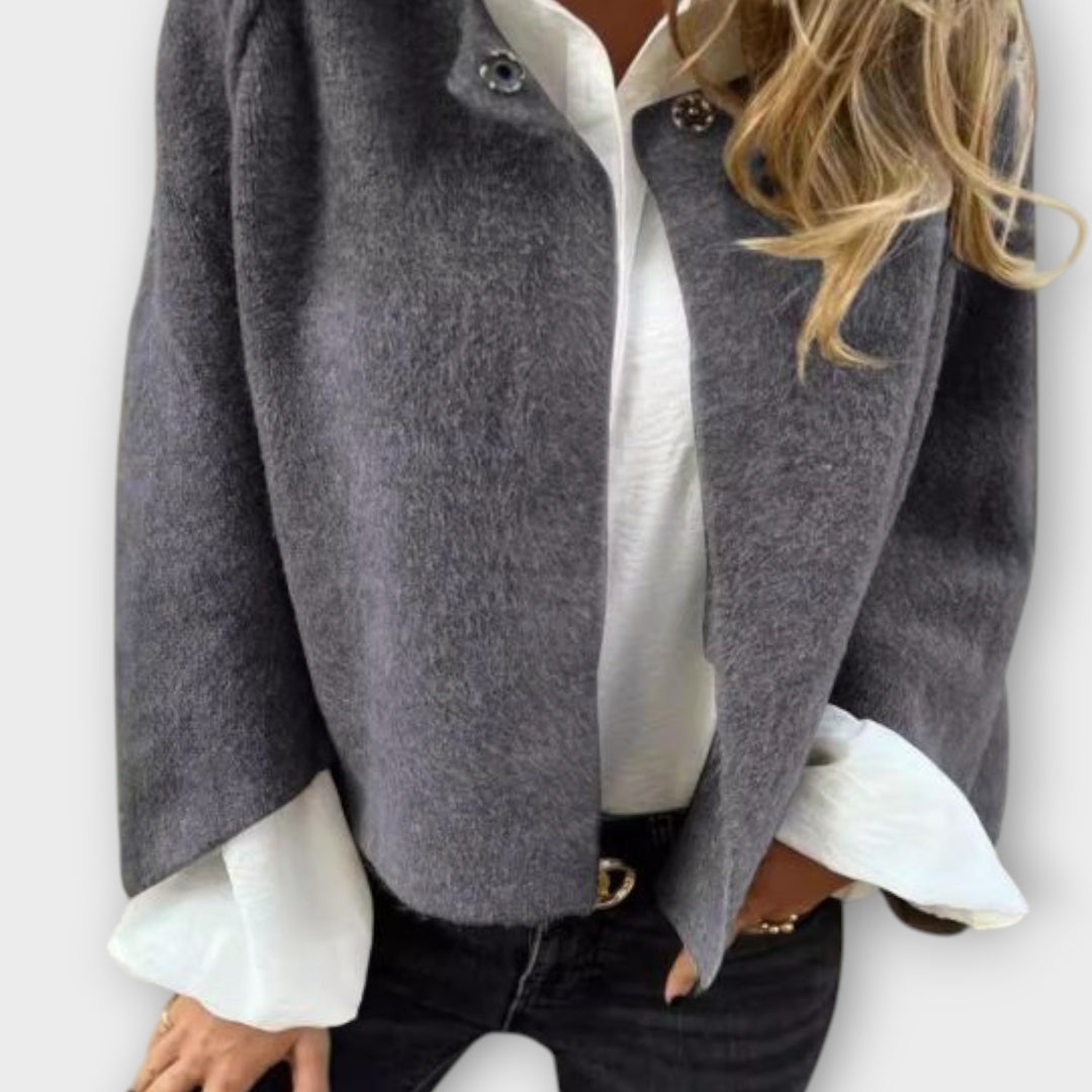 Chic Comfort Short Flared-Sleeve Jacket