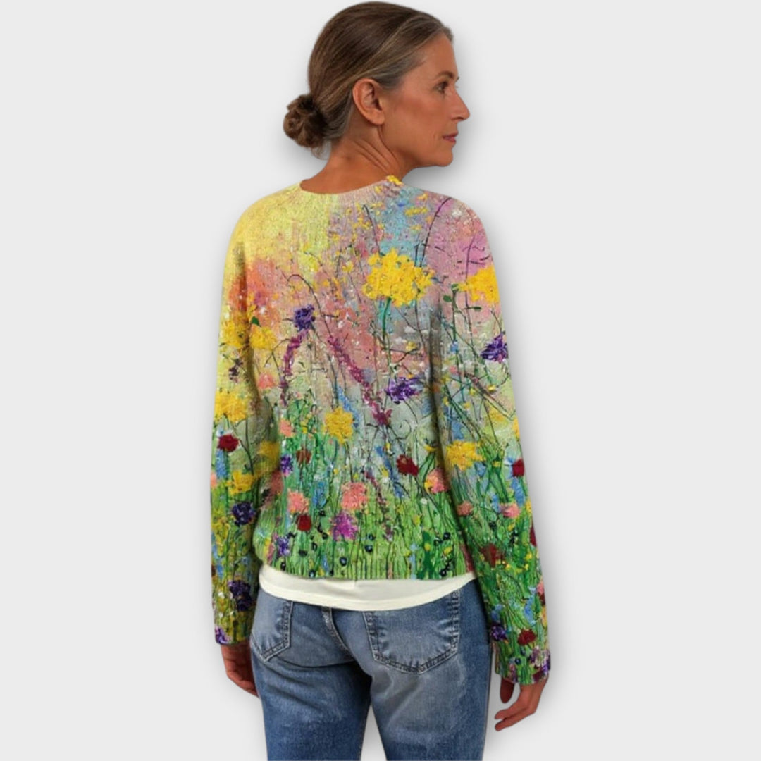 Sweater with Artistic Design