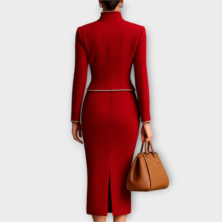 Classic Tailored Two-Piece Skirt Set