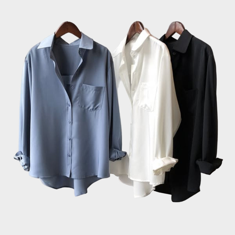 Shirt Blouse with Elegant Line and Modern Detail