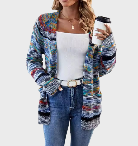 Multicoloured Knitted Gilet