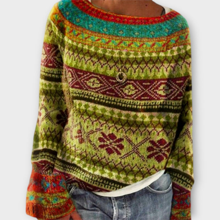 Knitted Sweater with Impressive Design