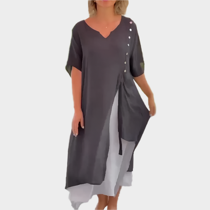 Classic Maxi Dress in a Solid Colour