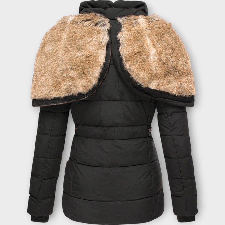 Luxury Winter Parka with Faux Fur Hood