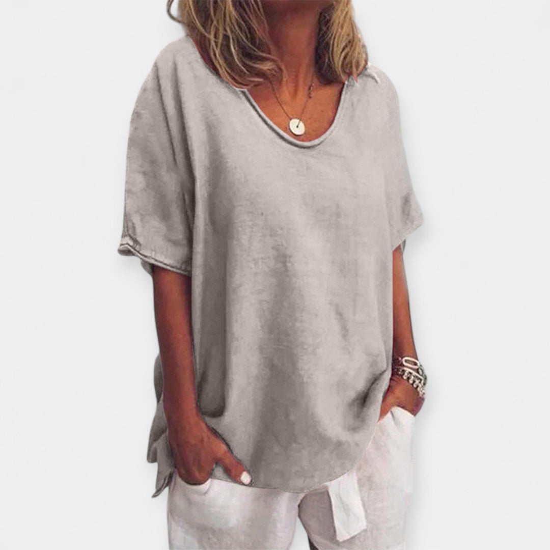 Summer V-Neck Blouse