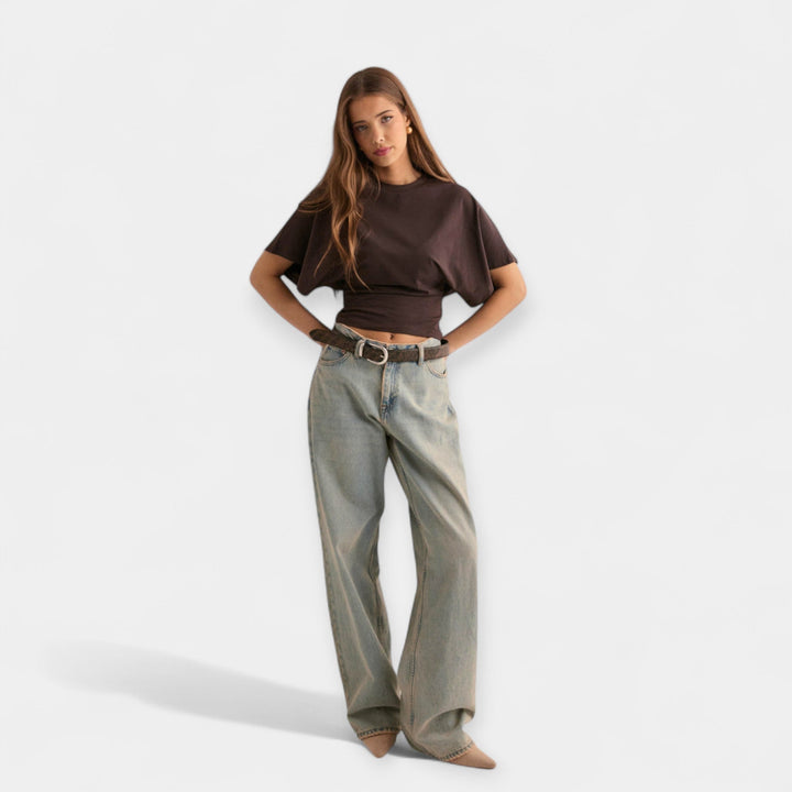 Blouse with Comfortable Wide Sleeves