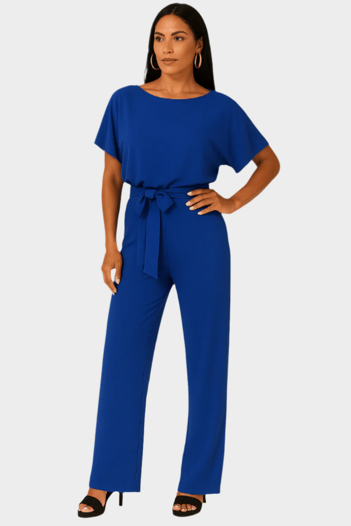 Full-Length Jumpsuit with Belt