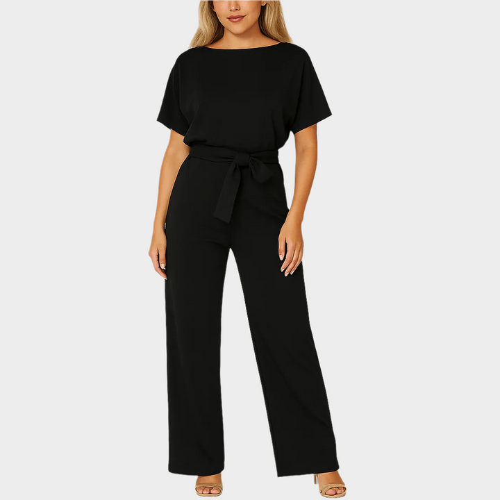Full-Length Jumpsuit with Belt