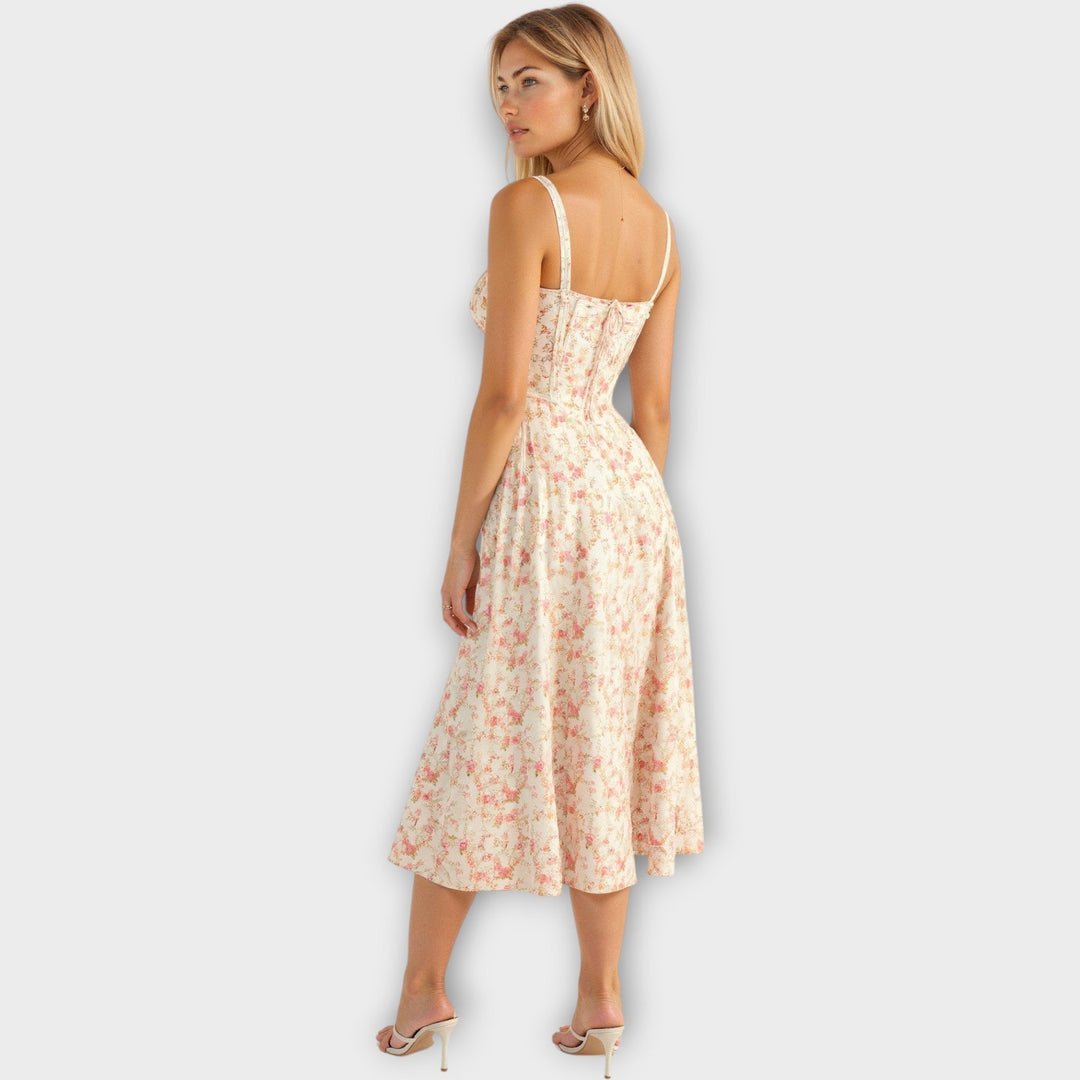 Midi Dress with Corset