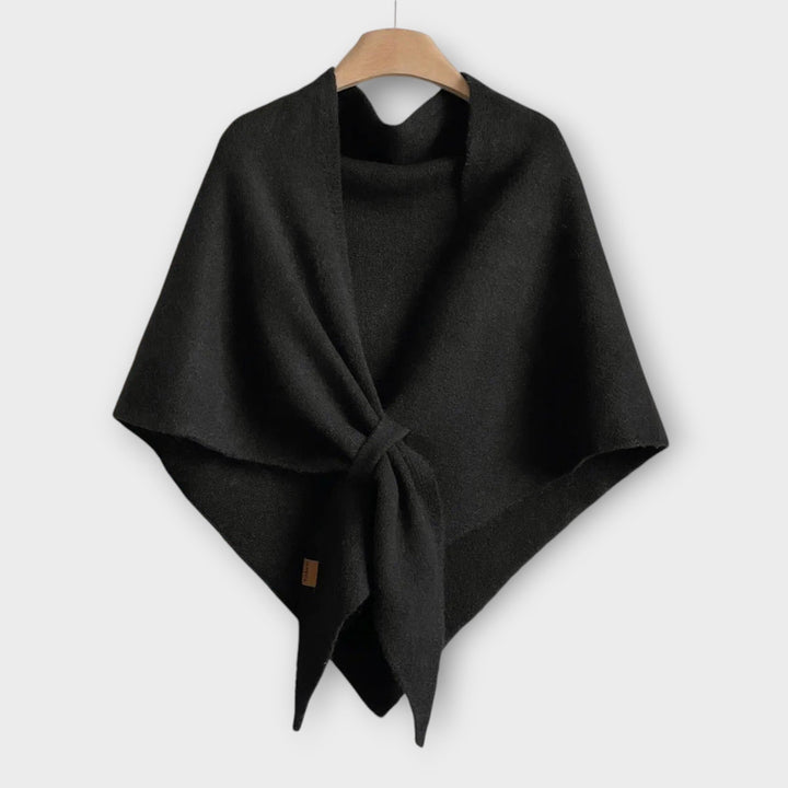 Cozy Tie-Front Shawl Wrap