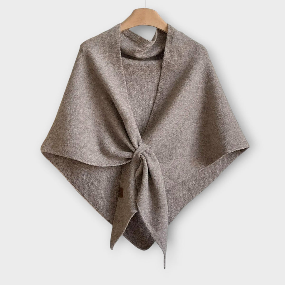 Cozy Tie-Front Shawl Wrap